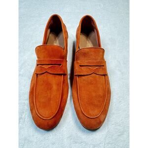 M. Gemi Orange Suede Loafers